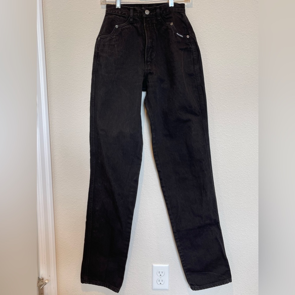 Vintage Women Rockies High Waisted Black Jeans